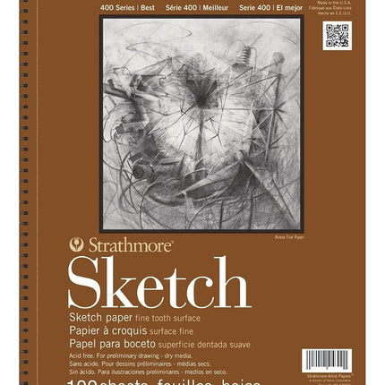 Strathmore 400 Series Sketch Pad, 9x12 inch, 50 Sh