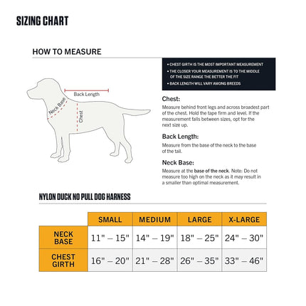 Carhartt Nylon Duck No Pull Dog Harness, Fully Adjustable Dog Harness with Quick Control Handle and Reflective Accents, Deep Wine, Large