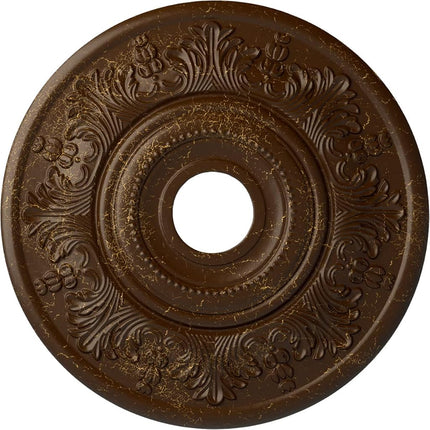 Ekena Millwork CM20VIRBC Vienna Ceiling Medallion fits Canopies up to 6 1/2", Root Beer Crackle