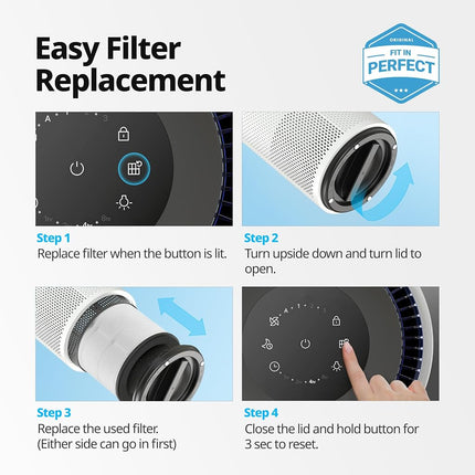 Coway Airmega 100 Air Purifier Replacement Filter Set, True HEPA and Deodorization Filte