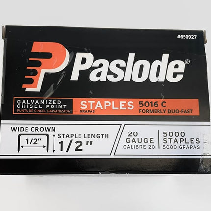 Duo-Fast 5016C 1/2" Length x 1/2" Crown 20 Gauge Staples 5000 per Pack (5223)
