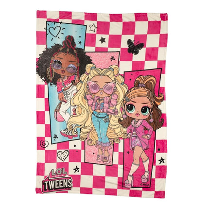 Franco LOL Surprise! Kids Bedding Super Soft Plush Throw Blanket, 46 in x 60 in, (Officially Licensed Product)