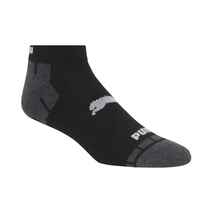 PUMA Men's 8 Pack Low Cut Running Socks, Black, US 10-13