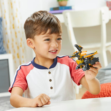 Transformers Aventuras Dinobot Equipo Dinobot Grimlock, Dinobot Snarl y Predaking Paquete de 3 figuras que se transforman, juguetes de 11,4 cm, para edades de 3 años en adelante