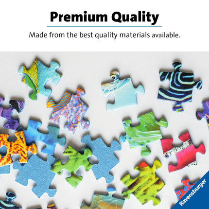 Ravensburger Puzzle Moment: Splashy Fish Tiles 300 Piece Jigsaw Puzzle for Adults - 12001328 - Handcrafted Tooling, Made in Germany, Every Piece Fits Together Perfectly