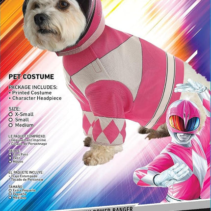 California Costumes Power Rangers Pink Ranger Pet Costume | Costumes for Dogs XS
