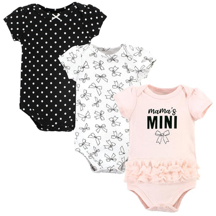 Hudson Baby Bodysuits de algodón unisex para bebé, Mama's Mini Bows, 9-12 meses, Mama's Mini Bows, 9-12 meses