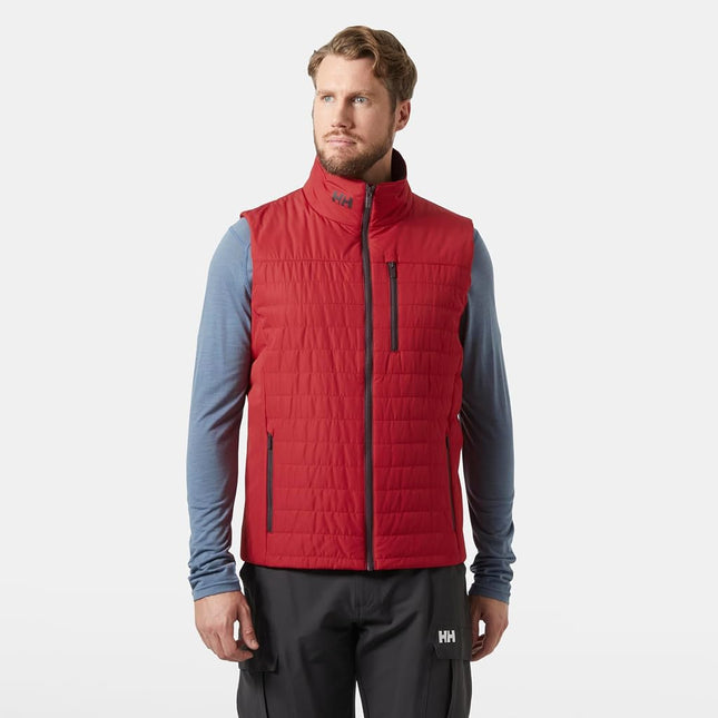 Helly Hansen Mens Crew Insulated Vest 2.0, 4XL, Red