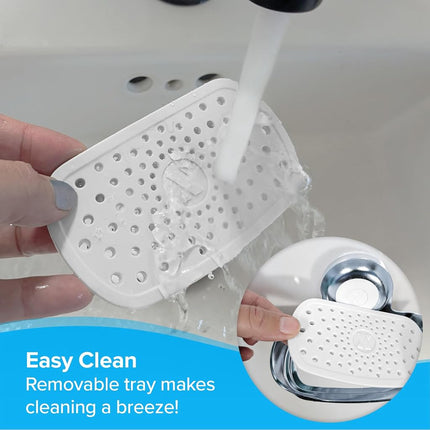 SlipX Solutions Strong Hold Suction Cup Soap Dish for Shower, Chrome
