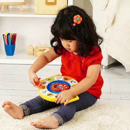 Basic Fun Fisher Price Classics See 'n Say Farmer Says Toy | Educational Talking Animal Wheel with Sounds | Retro Preschool Toy for Toddlers 18 months +