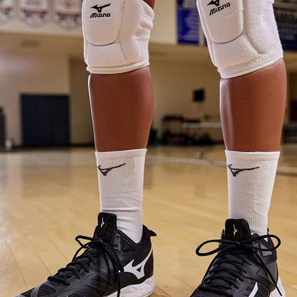 Genouillère de volleyball Mizuno LR6, blanc, petite