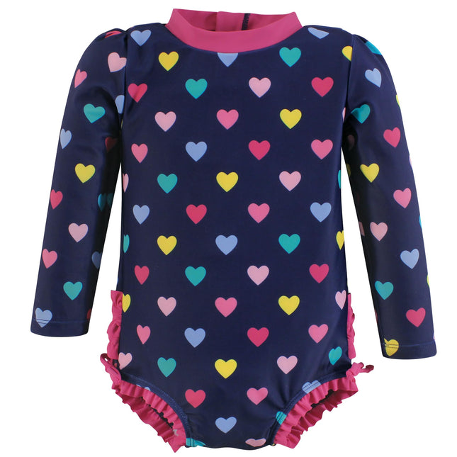 Hudson Baby Baby Girl's Rashguard Toddler Swimsuit