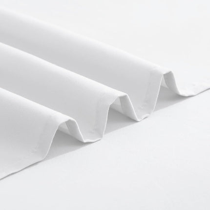 Elegant Comfort Luxurious 1500 Premium Hotel Quality Microfiber Three Line Embroidered Softest 4-Piece Bed Sheet Set, Wrinkle and Fade Resistant, Full, White