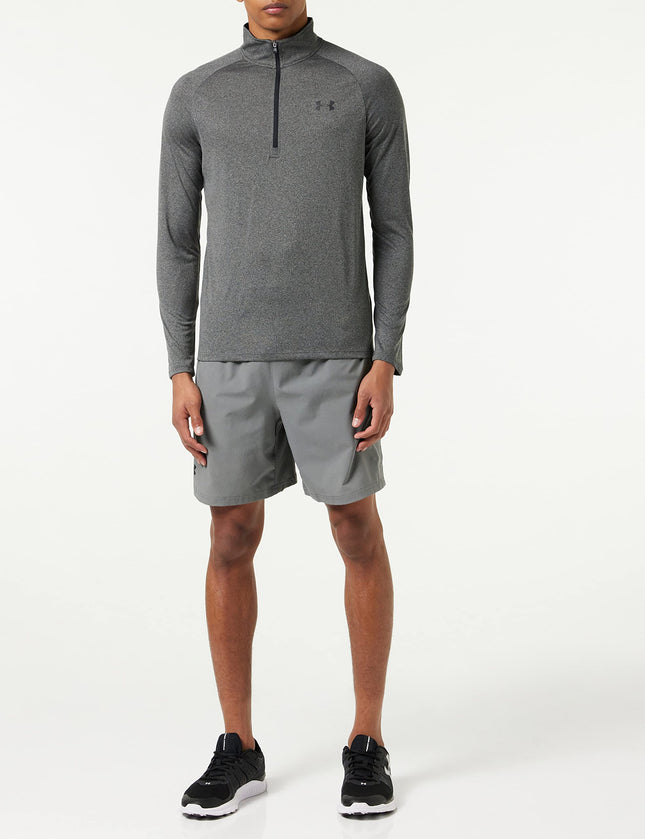 Under Armour UA Tech™ 2.0 ½ Zip, Carbon Heather (090)/Black, 4XL/Grand