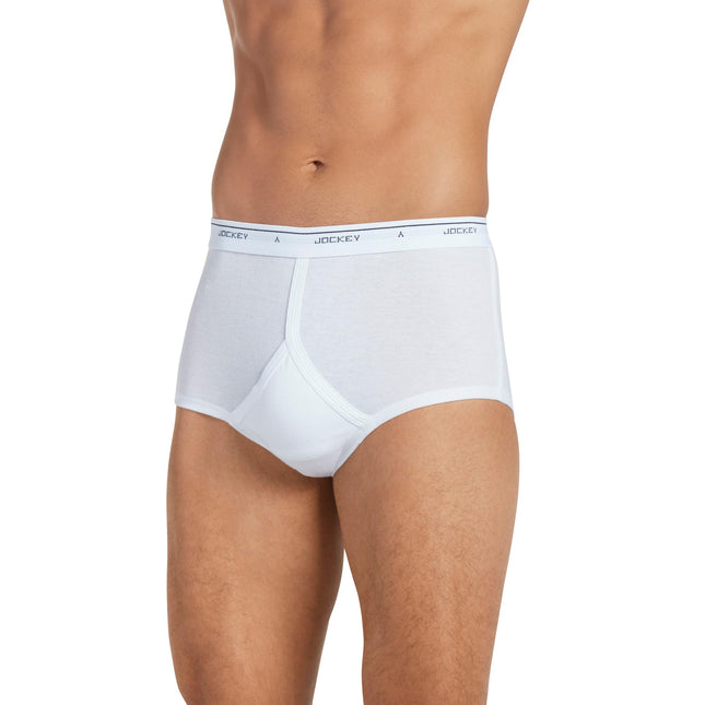 Jockey Men's Underwear Classic Full Rise Brief - 3 Pack - White - 42