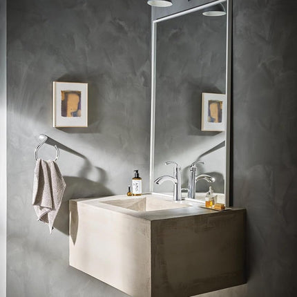 Moen 6170 Glyde Single Handle Bathroom Sink Faucet with Optional Deckplate, Chrome