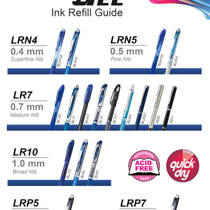 Pentel 1.0mm Energel Refill - Blue