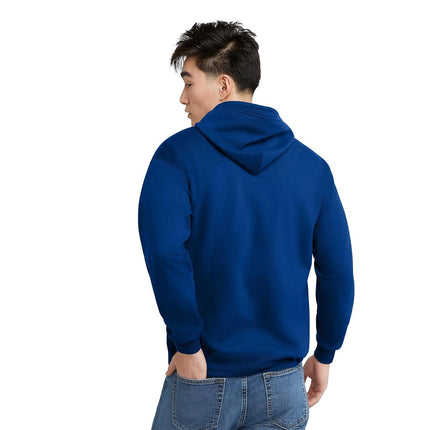 Hanes Men's Full-Zip Eco-Smart Hoodie, Deep Royal, Medium