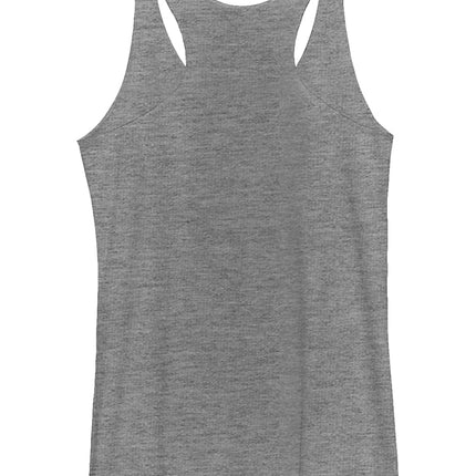 Fifth Sun Women's Star Wars Fearless Princess Leia Racerback Tank Top, Gray Heather, X-Large