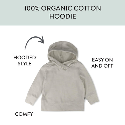 HonestBaby Multipack Pullover Hoodie Sweatshirt Jogger Sweatpant Sets Organic Cotton Baby, Toddler, Boys, Girls, Unisex, Tan, 18 Months, Tan, 18 Months