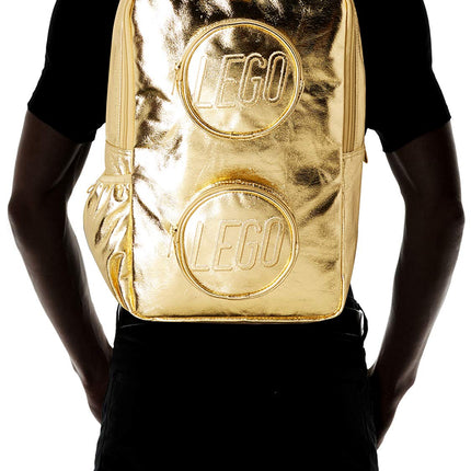 LEGO Brick Backpack, Gold, One Size, Brick Backpack - Gold