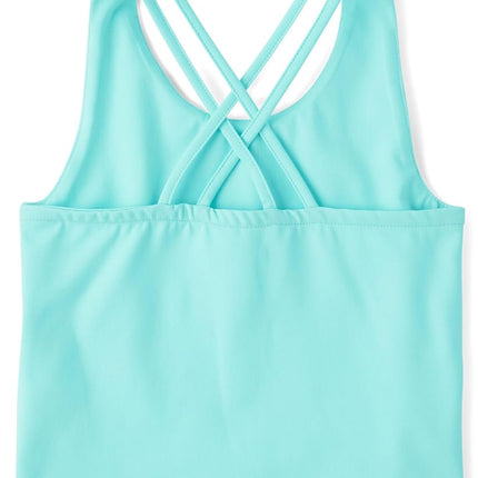 The Children's Place Girls' Atheletic Sleeveless Tank Tops, Seagrove, X-Large