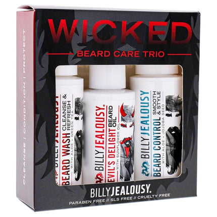 Billy Jealousy Wicked Beard Trio Kit Men 3 Pc