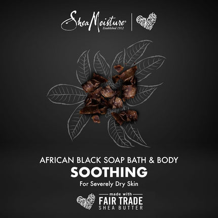 Shea moisture Organic African Black Soap Bar with Shea Butter, 8oz
