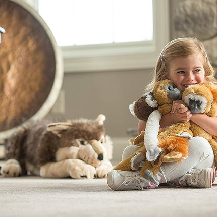 Wild Republic 51 cm Hanging Monkey Chimp Mama with Baby Plush, Chimpanzee, 20"