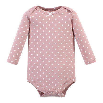 Hudson Baby Unisex Baby Unisex Baby Cotton Long-sleeve Bodysuits, Bonita, Preemie, Bonita 5 Pack, Preemie