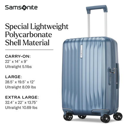 Samsonite Uplift Hardside, Azul Elemental, Maleta Grande Facturable de 27 Pulgadas, Uplift Hardside