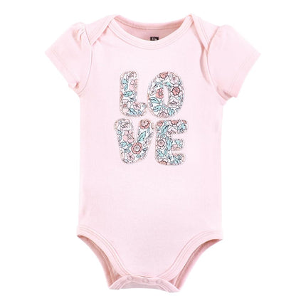 Bodysuits de algodón unisex para bebés Hudson Baby, Love Floral, 3-6 meses