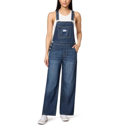 WallFlower Women’s Denim Overalls in Petite, Midsize, Plus Size, Juniors Jeans - Linden Skater, Small, Linden Skater, Small