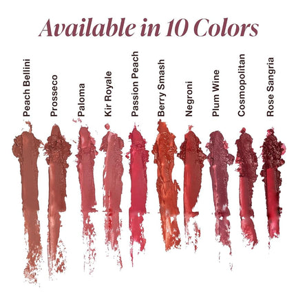 Mineral Fusion Long-Lasting Lipstick, Vivid & Smudge-Free Lip Color with Avocado Oil, Cocoa Seed Butter, Free of FD&C Dyes, Paraben and Gluten, Cosmopolitan