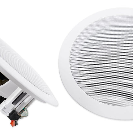 Pair Rockville HC655 6.5" 500 Watt in-Ceiling Home Theater Speakers 8 Ohm
