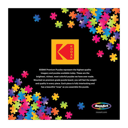 RoseArt - Kodak - Maine Road 350 Piece Jigsaw Puzzle, Scenic Autumn Landscape Puzzle for Adults