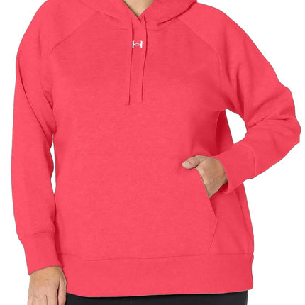 Sudadera con capucha de forro polar Rival para mujer de Under Armour, (690) Rojo Venom / / Blanco, S