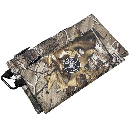 Zipper Bags, Camo Bags are 12.5 and 10-Inch, 1680d Ballistic Weave Camouflage 2-Piece Klein Tools 55560