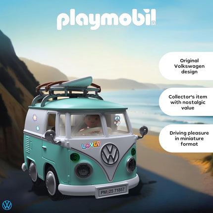Playmobil | Collector Cars | Volkswagen T1 Camper | Model car for adults & children | With stickers for personalization | Gift for car fans & collectors | Detailed design | 71857