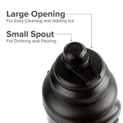 Titan 1 Gal. 4L Stainless Steel Vacuum Insulated Jug (Onyx)