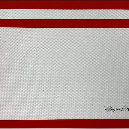 Elegant Kitchen Non-Stick Silicone Baking Mat - RED- 2 Piece