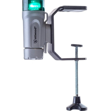 Attwood Corporation - 14194-7 Clamp-On LED Light Kit - Marine Grey, Telescoping
