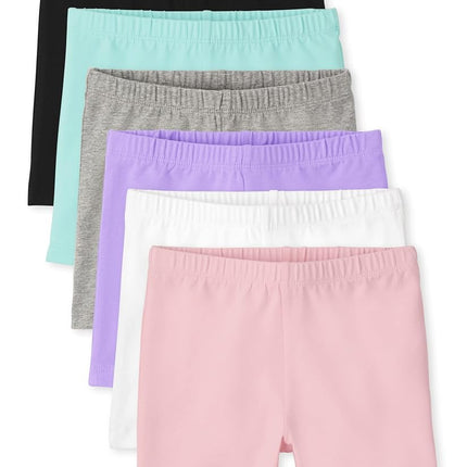Lot de 6 shorts de sport The Children's Place pour fille, motif Gum Drop, très petite taille