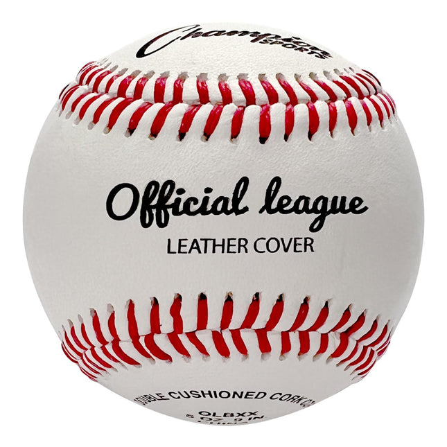 Champion Sports Leather Baseball Set: Dozen Indoor