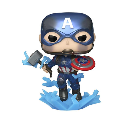 Funko 68656 Pop! Marvel: Avengers Endgame - Captain America (Metallic Glows in the Dark Special Edition) #1198