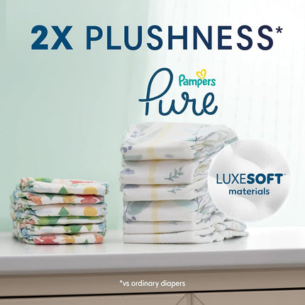 Pampers Diapers Size 6, 42 Count - Pure Protection Disposable Baby Diapers, Hypoallergenic and Unscented Protection, Super Pack