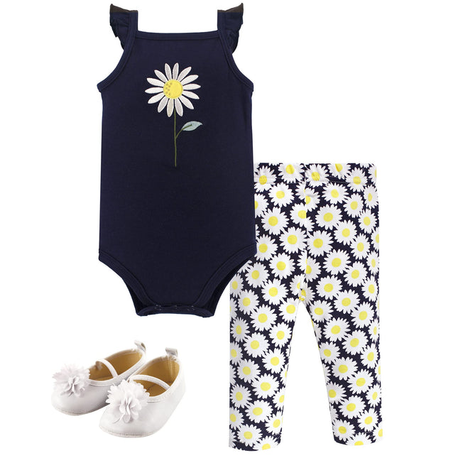 Hudson Baby Baby Cotton Bodysuit, Bottoms and Shoe