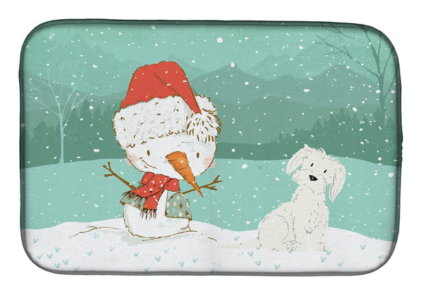 Caroline's Treasures CK2094DDM Maltese Snowman Chr