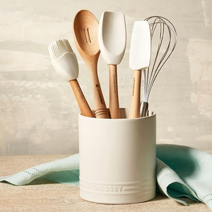 Le Creuset Stoneware Signature Straight Wall Utensil Crock, 1 qt., White