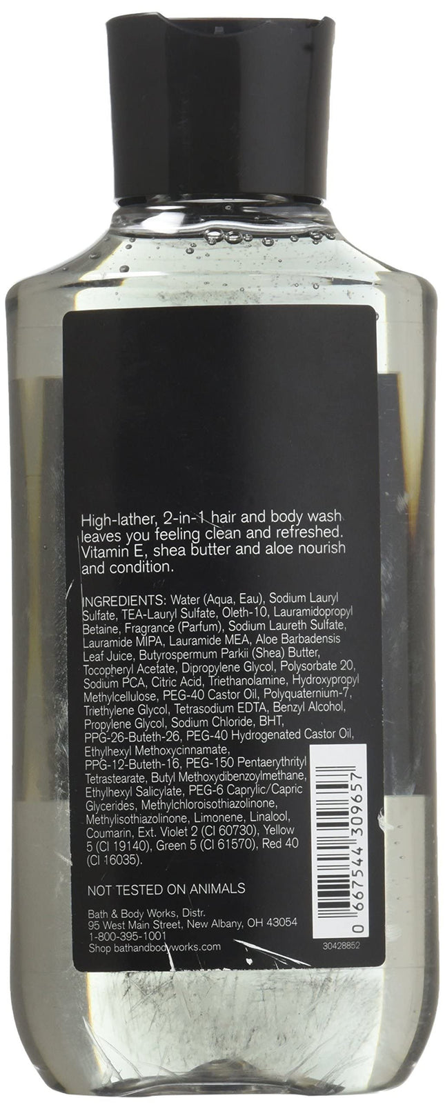 Bath Body Works Noir for Men 10.0 oz 2 in 1 Hair Body Wash by Bath & Body Works